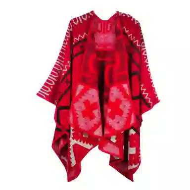 北极绒 民族风旅游穿搭 披肩 女款