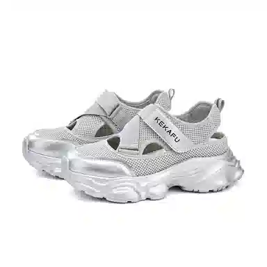 珂卡芙 牛皮革 时尚简约运动百搭镂空舒适 沙滩凉鞋 女款