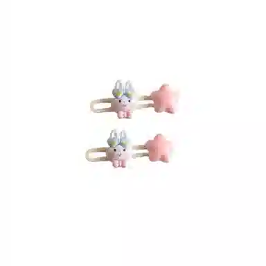 水中玉 超萌兔子小熊发卡边夹碎发刘海夹鸭嘴夹头饰 发夹 女款