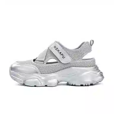 珂卡芙 牛皮革 时尚简约运动百搭镂空舒适 沙滩凉鞋 女款