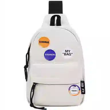 回力小挎包潮牌单肩包潮小包斜挎包学生上课背包休闲个性手机包 男女同款情侣款 白色黑色