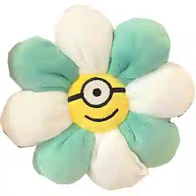 环球影城 小黄人系列 闪光毛绒小花太阳花包挂 玩偶 毛绒挂件