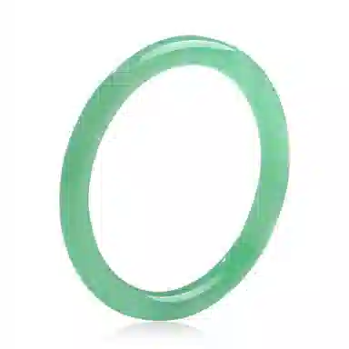 印象眸 玉镯 新中式古风国潮精致优雅细圆条翠绿色美人叮当镯 东陵玉 手镯 女款 礼盒装