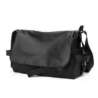 TAKITAKI Canvas Messenger Bag Black/Grey