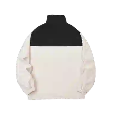 快鱼 美式简约山系户外拼接撞色热熔标织唛休闲立领拉链防水防风机能风暗黑冲锋小香风教练工装时尚百搭宽松长袖夹克外套 男女同款