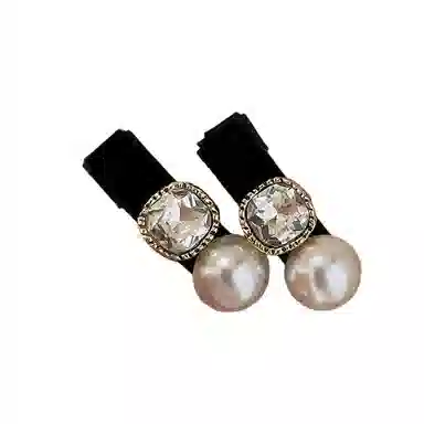 贯古今 小香风水钻高端侧边夹前额刘海夹女发卡子 发夹 女款