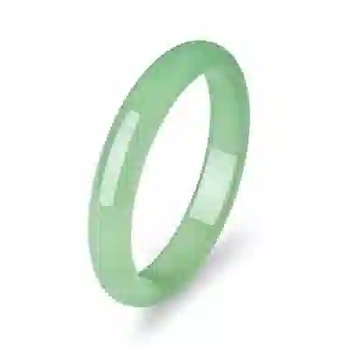 幸囍礼 新中式油青薄荷曼波清冷感镯子 国风简约素圈汉服 小清新森系果绿素镯 玉髓 手镯 女款