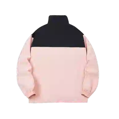 快鱼 美式简约山系户外拼接撞色热熔标织唛休闲立领拉链防水防风机能风暗黑冲锋小香风教练工装时尚百搭宽松长袖夹克外套 男女同款