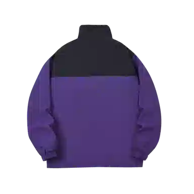 快鱼 美式简约山系户外拼接撞色热熔标织唛休闲立领拉链防水防风机能风暗黑冲锋小香风教练工装时尚百搭宽松长袖夹克外套 男女同款