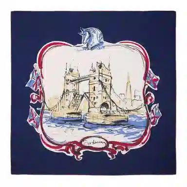 Burberry Silk Scarf White