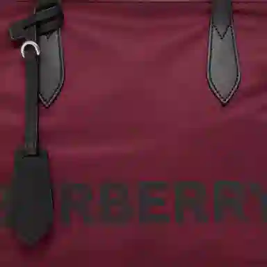 Burberry Recycled Nylon Tote Bag Red