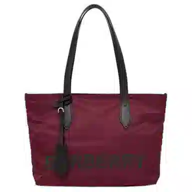 Burberry Recycled Nylon Tote Bag Red