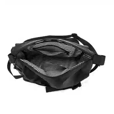 TAKITAKI Canvas Messenger Bag Black/Grey