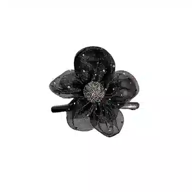 水中玉 高级感水钻花朵抓夹女后脑勺盘发发卡气质半扎夹子头饰 发夹 女款