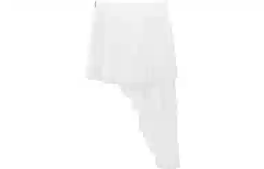 CHUU High Waist A-Line Skirt White
