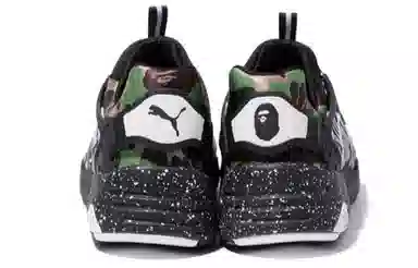 A BATHING APE x PUMA Disc Blaze Camo Green