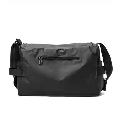 TAKITAKI Canvas Messenger Bag Black/Grey