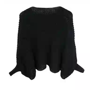 北极绒 纯色坎肩秋冬保暖套头斗篷外搭 粘纤 披肩 女款