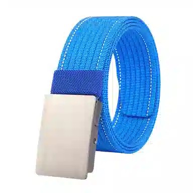 帝企鹅 帆布平滑扣休闲百搭尼龙简约加厚 腰带 男女同款情侣款