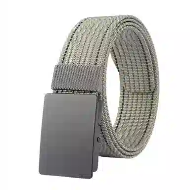 帝企鹅 帆布平滑扣休闲百搭尼龙简约加厚 腰带 男女同款情侣款