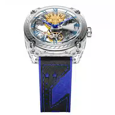 老凤祥国际米兰足球俱乐部 机械机芯 国表 男表 镂空表盘