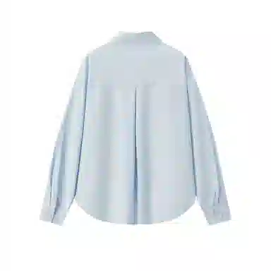 森马 宽松字母纽扣宽松纯色长袖衬衫 女款