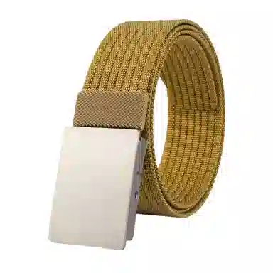 帝企鹅 帆布平滑扣休闲百搭尼龙简约加厚 腰带 男女同款情侣款