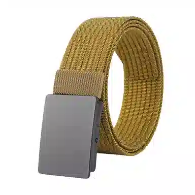 帝企鹅 帆布平滑扣休闲百搭尼龙简约加厚 腰带 男女同款情侣款