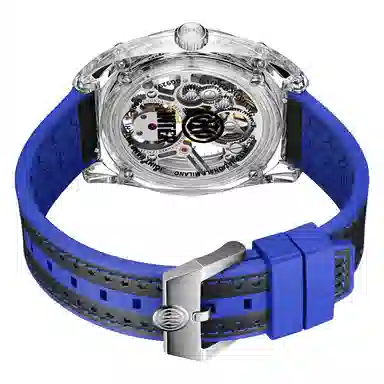 老凤祥国际米兰足球俱乐部 机械机芯 国表 男表 镂空表盘