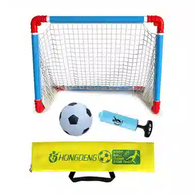 宏登 儿童足球门铁架简易框架 小号足球球门网 玩具