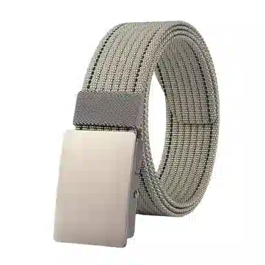 帝企鹅 帆布平滑扣休闲百搭尼龙简约加厚 腰带 男女同款情侣款