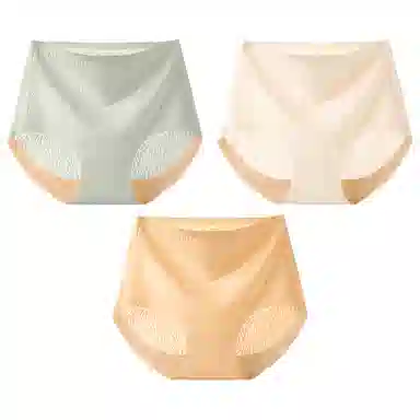 二三二三 无痕高腰收腹强力收小肚子抗菌包臀提臀薄款内裤 女款 组合装