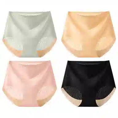 二三二三 无痕高腰收腹强力收小肚子抗菌包臀提臀薄款内裤 女款 组合装