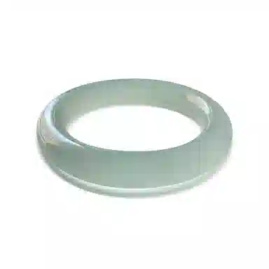 谧月珠宝 浅冰晴 新中式国潮复古轻奢民族风 精致优雅气质经典温婉 莹润冰透古韵素圈 旗袍汉服 玛瑙 玉石手镯 女款