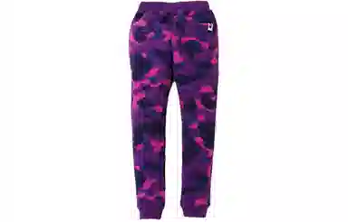 A BATHING APE Bape Camo Knit Sweatpants Kids