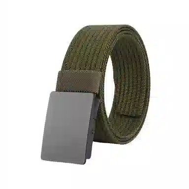 帝企鹅 帆布平滑扣休闲百搭尼龙简约加厚 腰带 男女同款情侣款