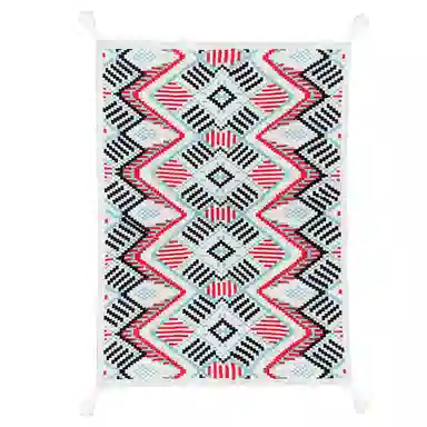 北极绒 波西米亚风外搭保暖披风民族风斗篷盖毯坐垫 披肩 女款