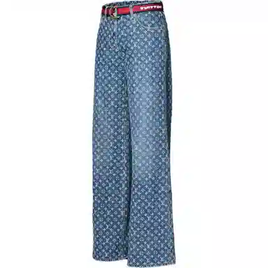 Louis Vuitton x America's Cup SS24 Logo Print Jeans
