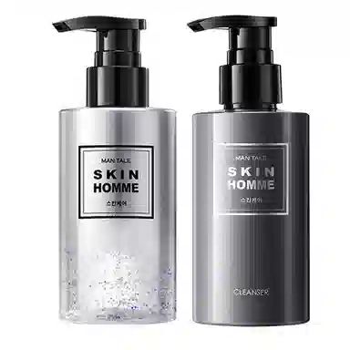 曼逖 焕亮控油 男士护肤套装 补水保湿清洁 油性肤质 烟酰胺净痘 洁净黑头 洗面奶/爽肤水/平衡乳