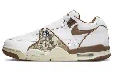 Stussy x Nike Air Flight 89 "White and Pecan"