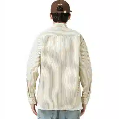 WOOD SOON Striped Long Sleeve Shirt