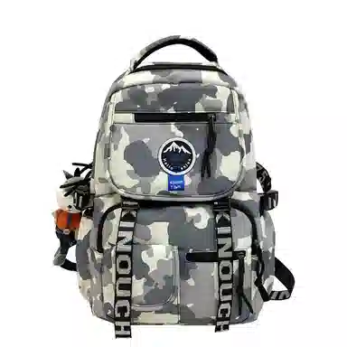 尊梵 通勤日常街头潮流小清新拉链开合时尚 尼龙 双肩包 男女同款情侣款 灰色/黑色/黄色/蓝色/深蓝