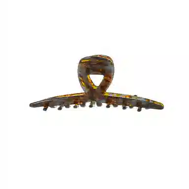 沂茹 复古轻奢感简约蓝咖色气质高级清冷日常通勤头饰优雅配饰 醋酸板材 发饰抓夹 女款