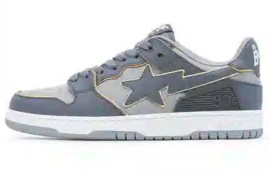 A BATHING APE SK8 Grey White