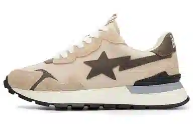 A BATHING APE ROAD STA EXPRESS Beige Black