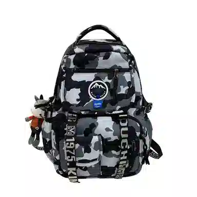 尊梵 通勤日常街头潮流小清新拉链开合时尚 尼龙 双肩包 男女同款情侣款 灰色/黑色/黄色/蓝色/深蓝