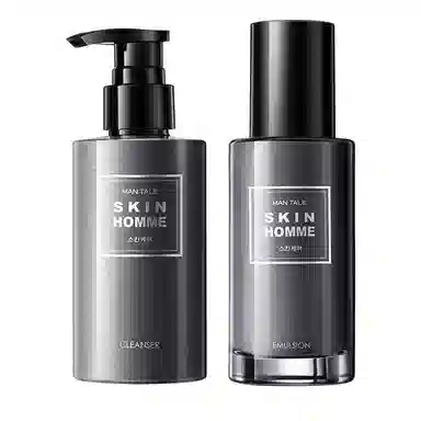 曼逖 焕亮控油 男士护肤套装 补水保湿清洁 油性肤质 烟酰胺净痘 洁净黑头 洗面奶/爽肤水/平衡乳
