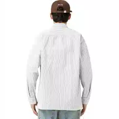 WOOD SOON Striped Long Sleeve Shirt