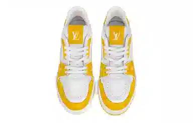 Louis Vuitton Trainer Low White Yellow