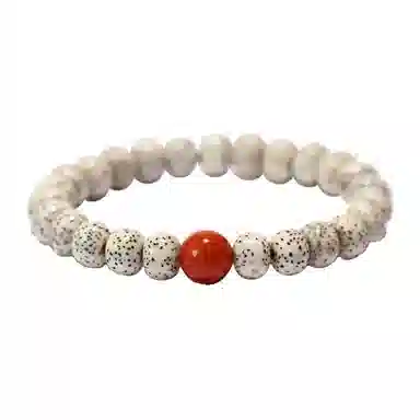 吉千年 绕指柔原生态高油密菩佛珠桶珠 星月菩提 手串 男女同款情侣款